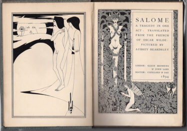オスカー・ワイルド著『サロメ』オーブリー・ビアズリー画　1894年英語初版本
